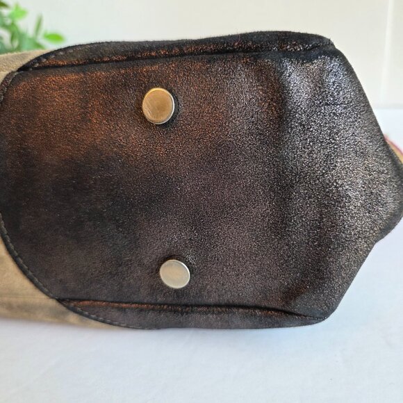 VGUC Coach Ltd Edition Large Wave Multi Color Suede Gallery Tote #1434 - Picture 11 of 16